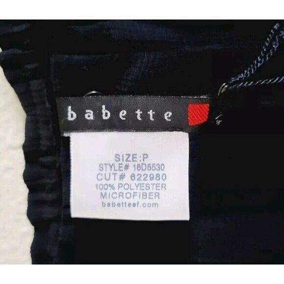 Babette Crop City Pleated Urban Pants Size P Black High-Rise Small - Picture 3 of 9